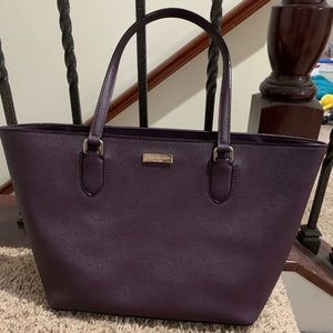 Red katespade hand bag and wallet